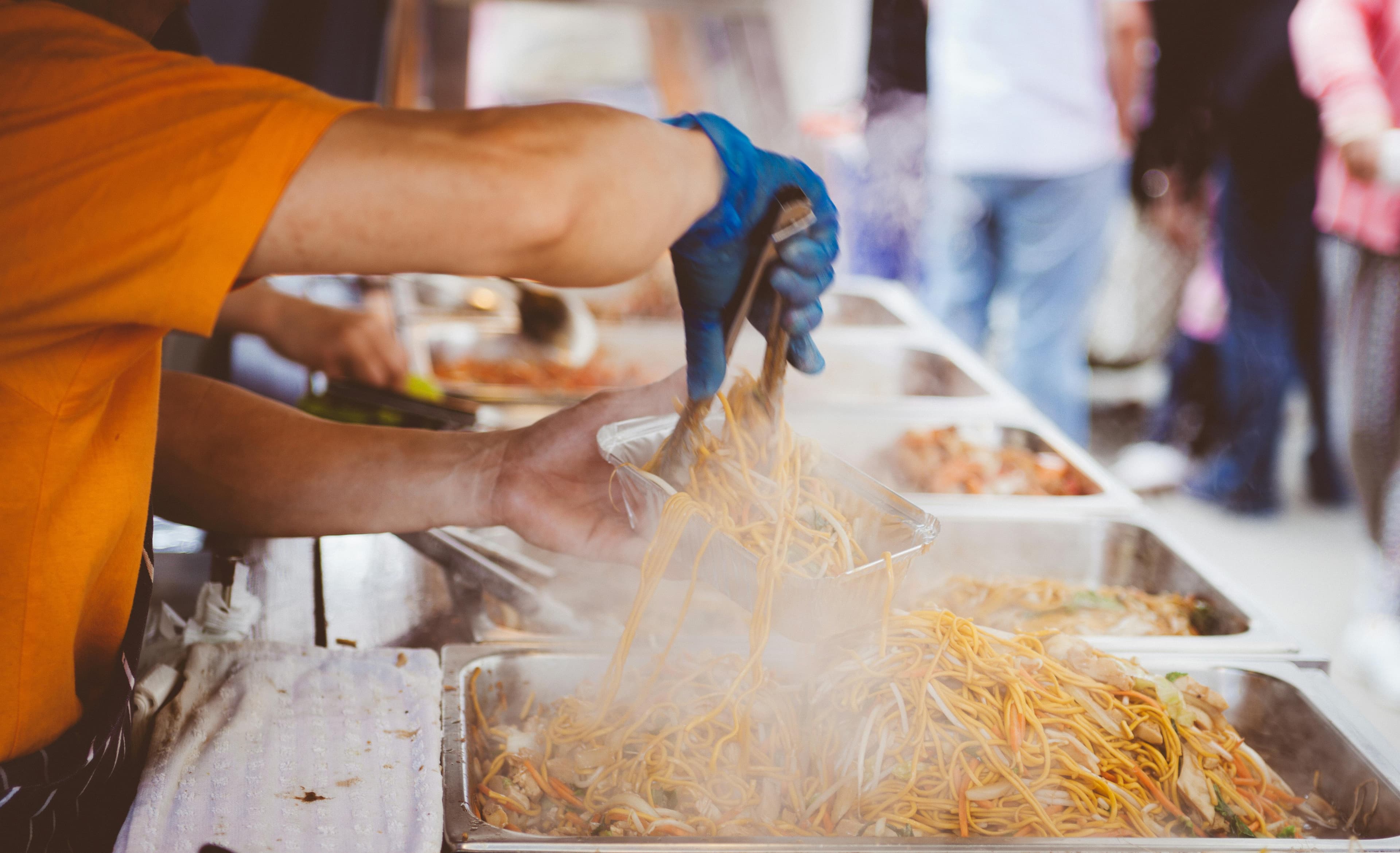Eating at the US Open