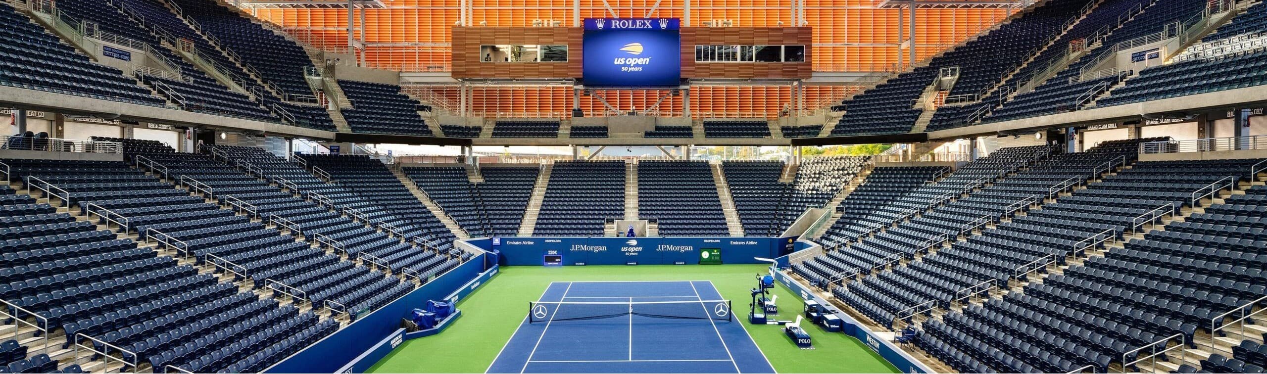 Louis Armstrong Stadium at the US Open, USTA Billie Jean King National Tennis Center